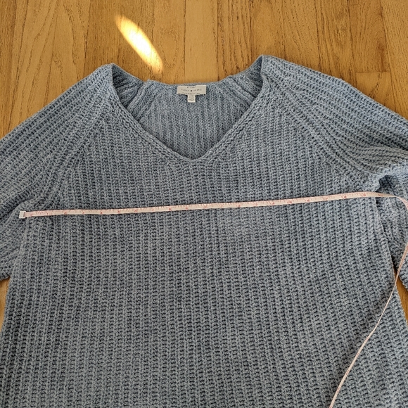 Lucky Brand Light Blue Knit Sweater Large - Picture 7 of 9
